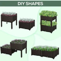 Jardinière surélevée 2 pièces
