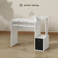 Bureau d'ordinateur avec plateau