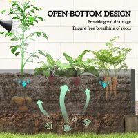 Jardinière surélevée galvanisée