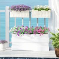 Lot de 2 pots de fleurs suspendus de 50 cm