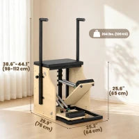 Chaise Pilates avec bandes de résistance