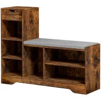 Banc de rangement à chaussures rembourré