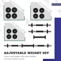 Ensemble d'haltères ajustables 44 lb