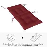 Ensemble de 4 coussins pour chaises, rouge vin
