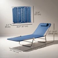 Chaise longue d'extérieur