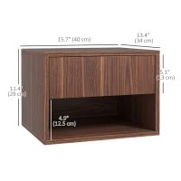 Ensemble de 2 tables de chevet suspendues