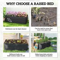 Jardinière surélevée galvanisée