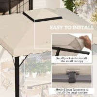Toit de rechange pour gazebo 3 x 3 m