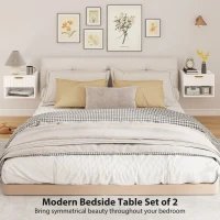 Tables de chevet suspendues (lot de 2)