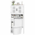 Étagère de rangement à suspendre aux toilettes, organisateur de salle de bain avec étagère réglable, porte-papier toilette pour salle de bain, linge