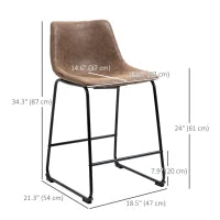 Ensemble de 2 tabourets de bar