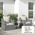 Ensemble de coussins de chaise, gris