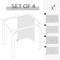 Rideaux de gazebo