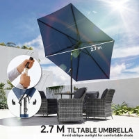 Parasol de terrasse 2,74 m