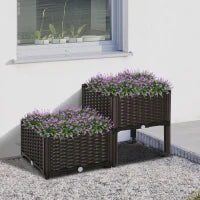 Jardinière surélevée 2 pièces