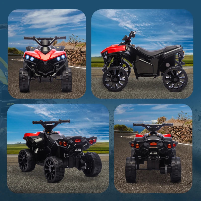 Quad électrique 6V pour enfants, rouge
