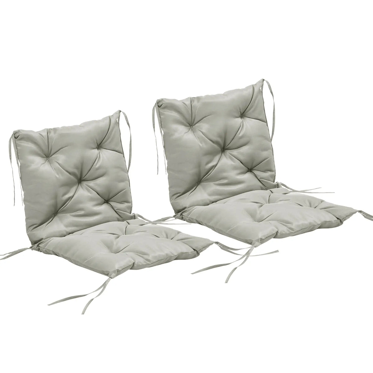 Ensemble de 2 coussins de chaise de jardin avec dossier pour transats, chaises berçantes, chaises longues, usage intérieur et extérieur