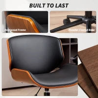 Chaise de bureau moderne, noire