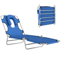 Chaise longue pliante d'extérieur