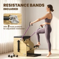 Chaise Pilates avec bandes de résistance