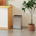 Poubelle automatique 40 L, argent