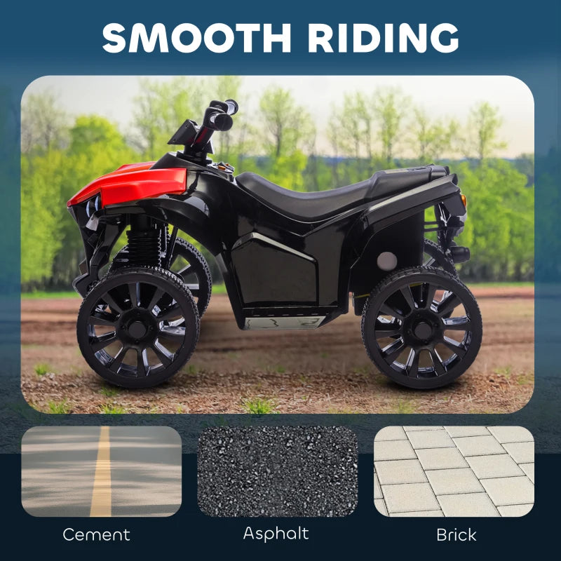 Quad électrique 6V pour enfants, rouge