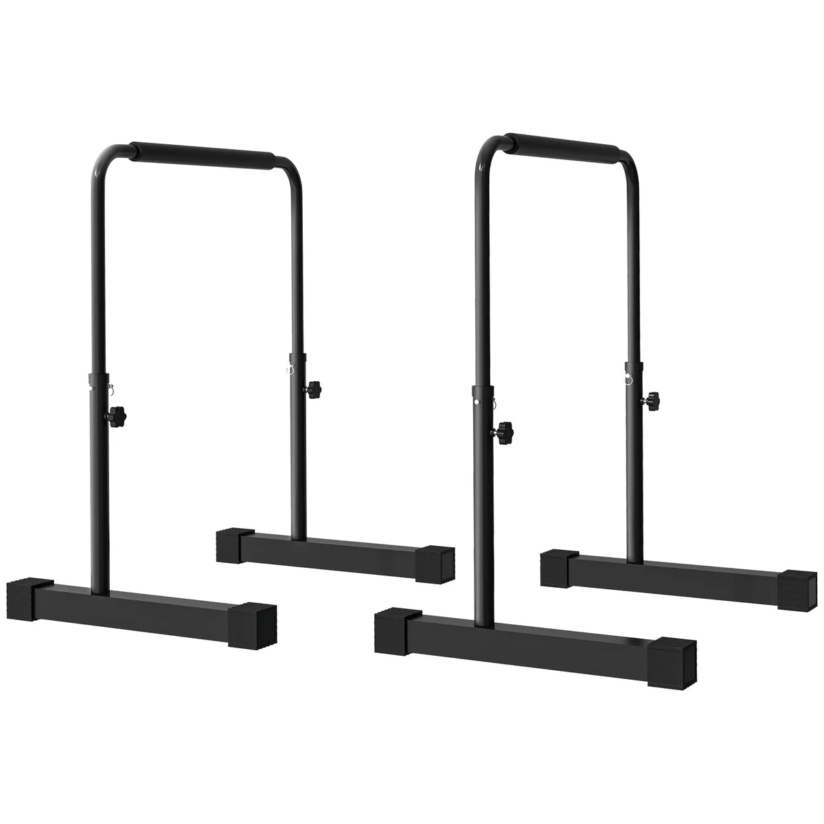 Barres de pompes, barres parallèles réglables avec 4 niveaux de hauteur pour entraînement de fitness à domicile