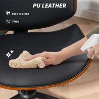 Chaise de bureau moderne, noire