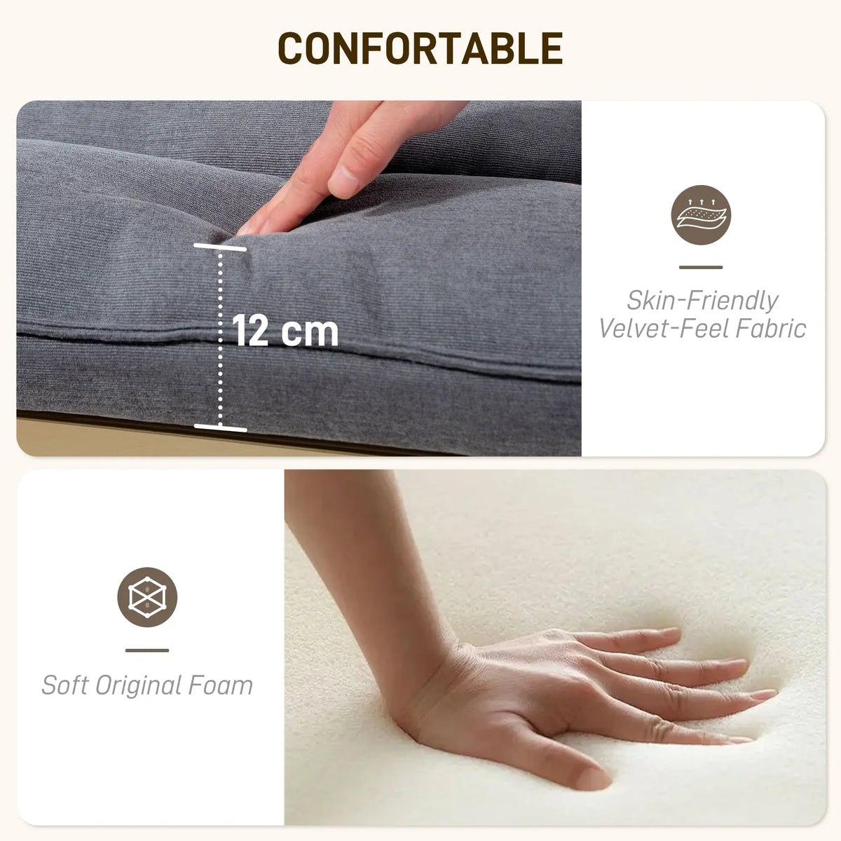 Fauteuil moderne en bois de bouleau et tissu, avec pieds et accoudoirs incurvés, gris.