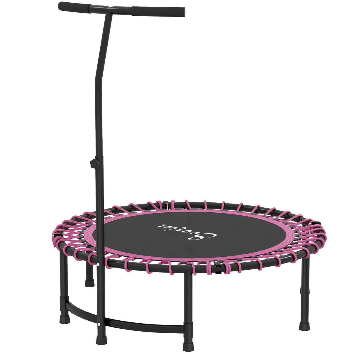Mini trampoline 45" pour adultes, pliable et avec poignée réglable.