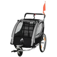 Remorque vélo 2 places pour enfants