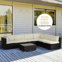 Ensemble de 14 housses de coussins pour canapé de patio