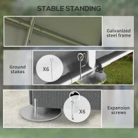 Abri de rangement extérieur 4 x 6 pi