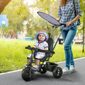 Tricycle 6-en-1 pour enfants, bleu marine