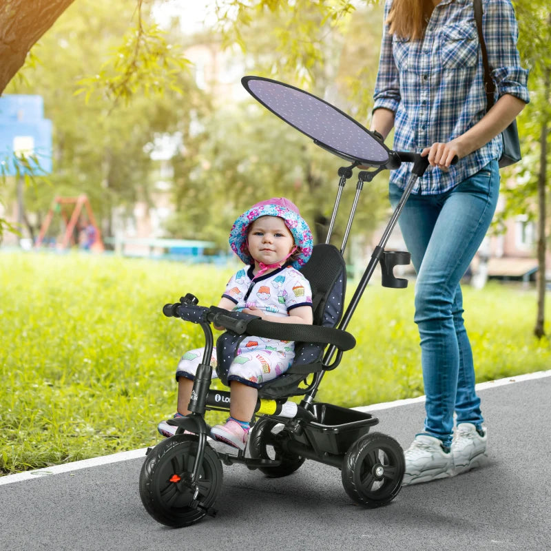 Tricycle 6-en-1 pour enfants, bleu marine