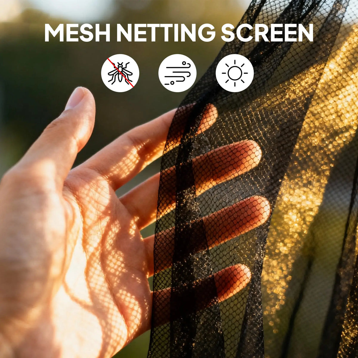 Moustiquaire de rechange pour gazebo 3 x 4 m, parois noires avec fermetures éclair, kaki