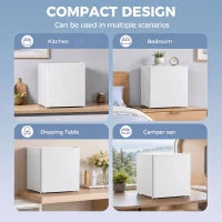 Mini-réfrigérateur 46 L avec congélateur, blanc
