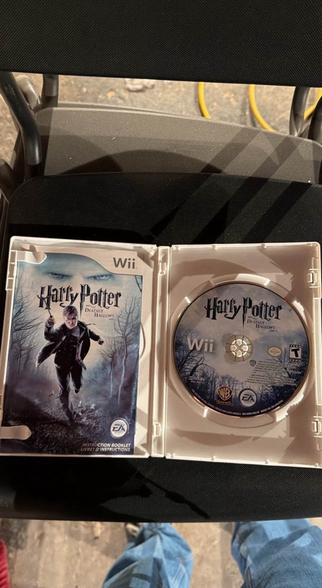 Harry Potter Wii - boîtier ouvert