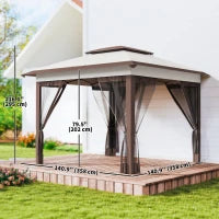 Abri pare-soleil instantané 3,65 m x 3,65 m