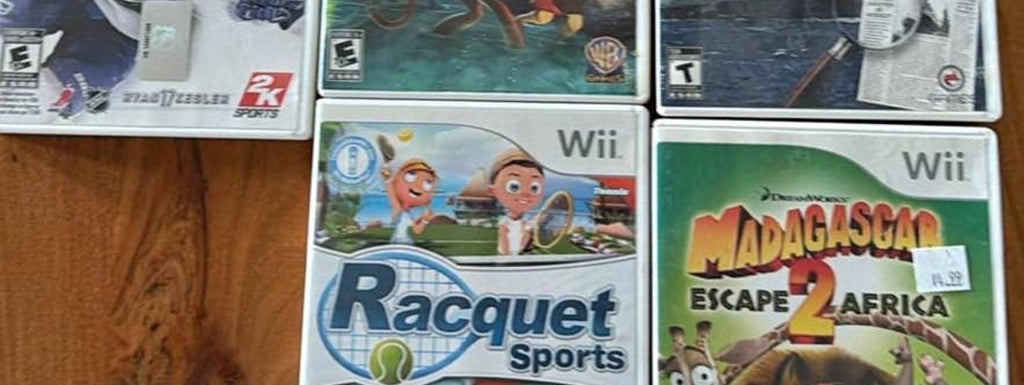 Lot 5 jeux Wii - détail
