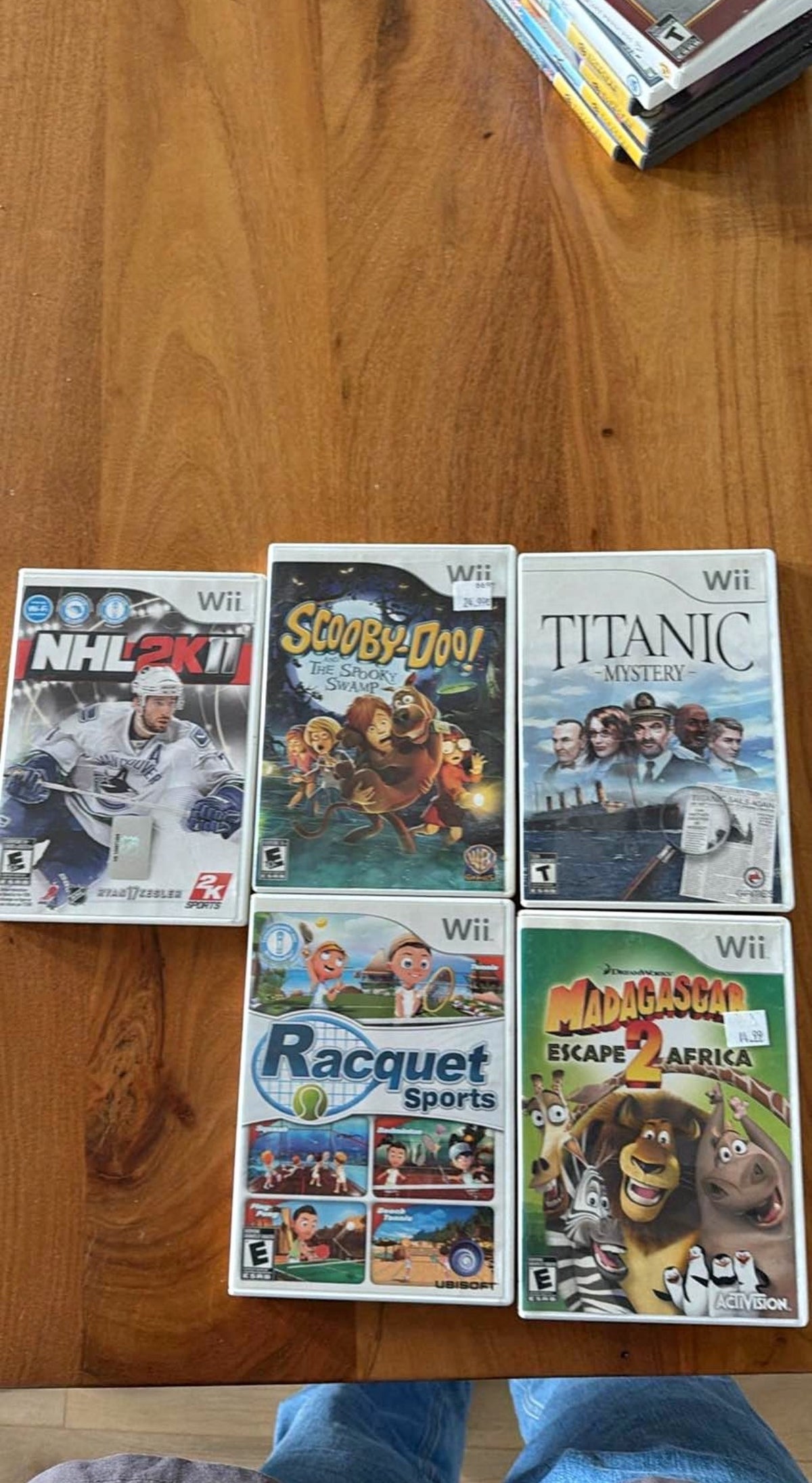 Lot 5 jeux Wii
