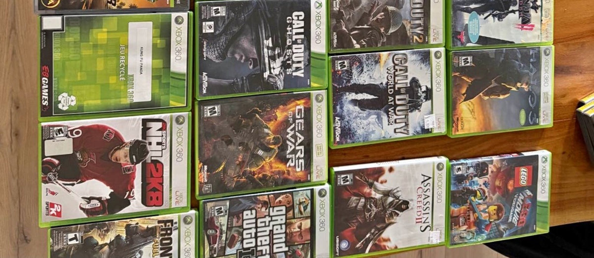 Lot jeux Xbox 360 - détail