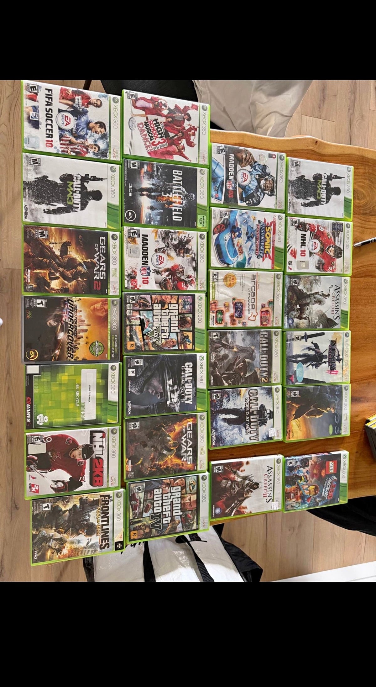 Lot jeux Xbox 360