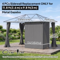 Rideaux de gazebo