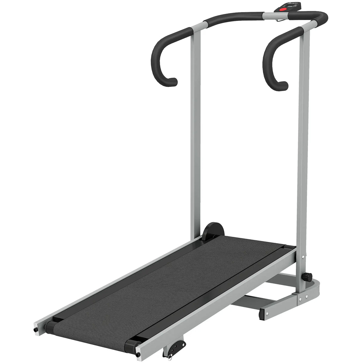 Tapis de marche avec inclinaison de 16,5 %, pliable, avec écran LCD et barre de maintien pour la maison, non électrique