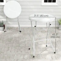 Table de bar pliante 80 cm