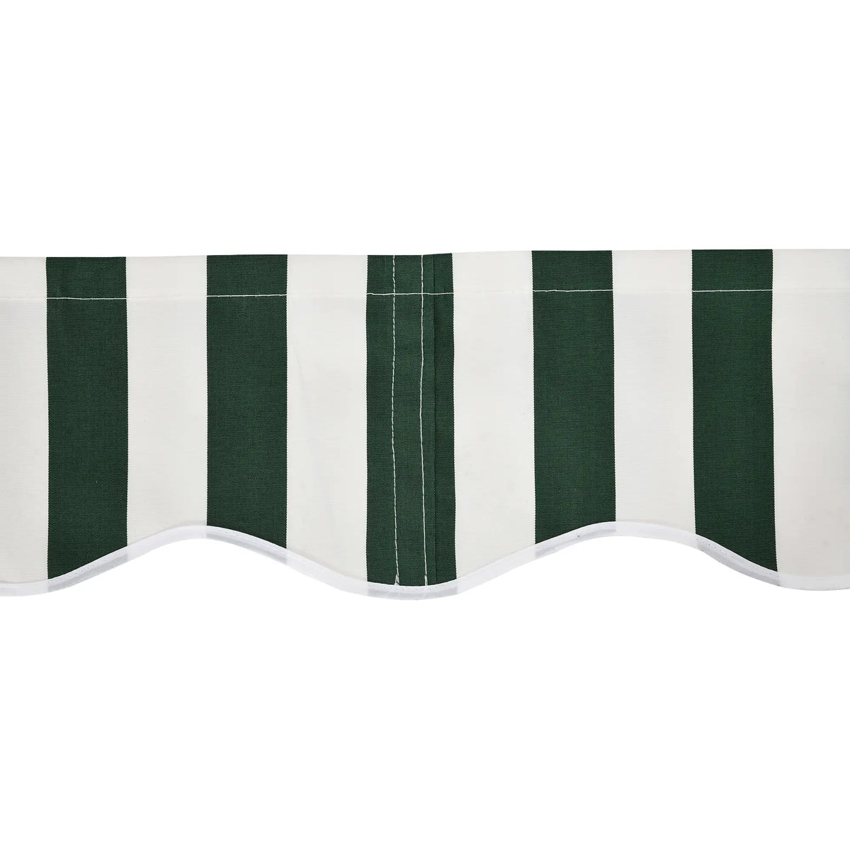 Toile de rechange pour auvent rétractable 3 m x 2,4 m, protection UV, vert et blanc