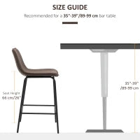 Ensemble de 2 tabourets de bar
