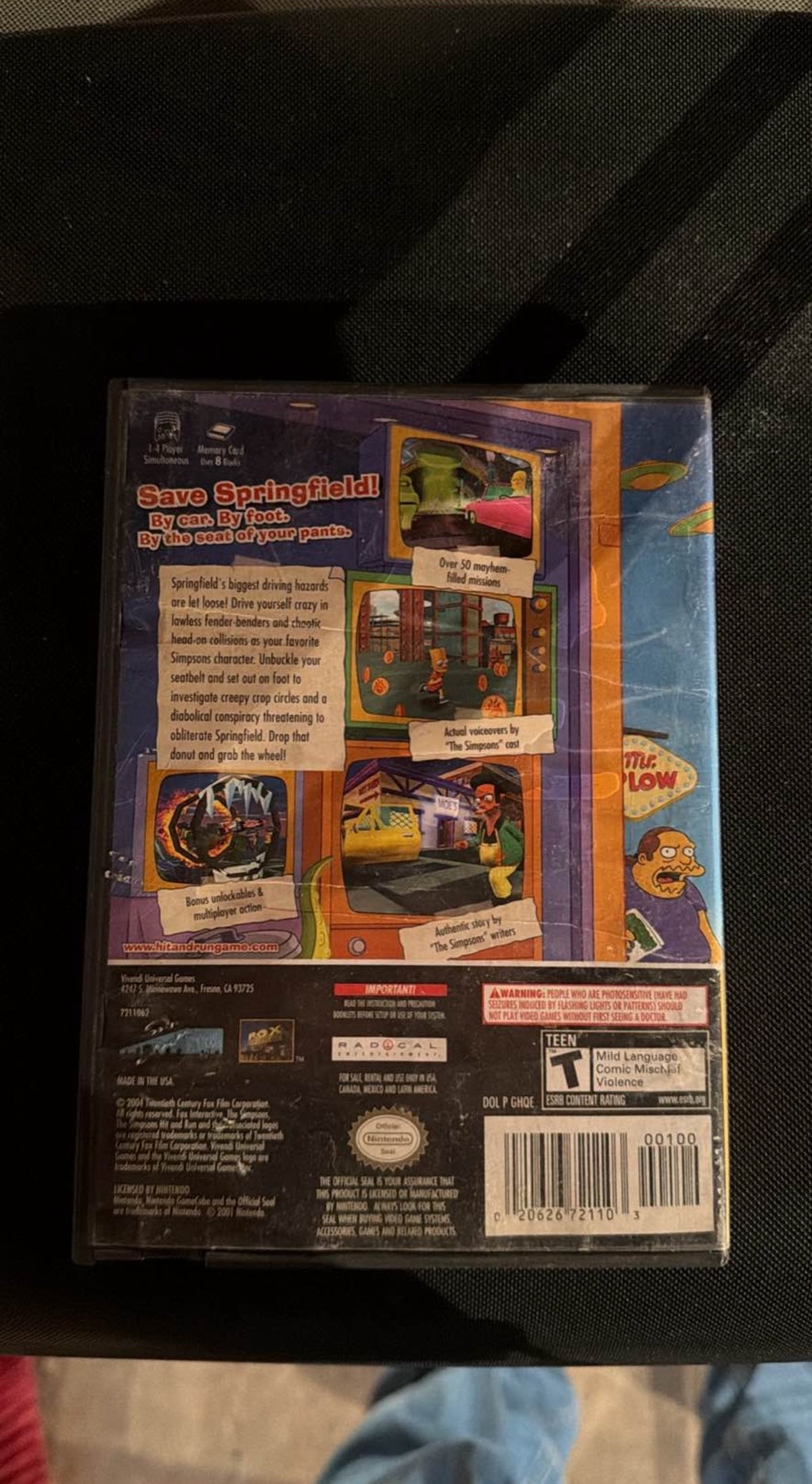 Simpson Hit & Run GameCube - dos