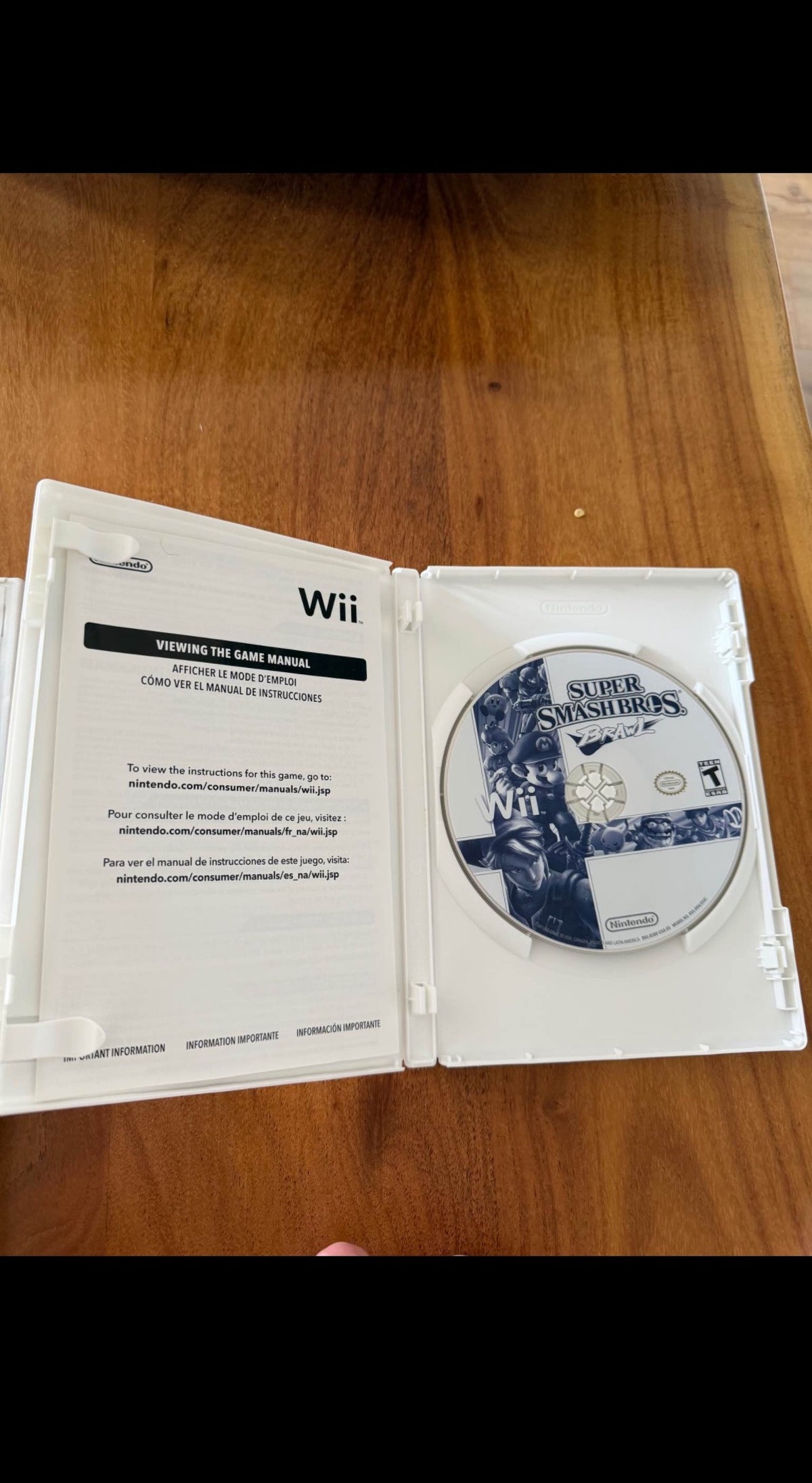 Smash Bros Brawl Wii - disque